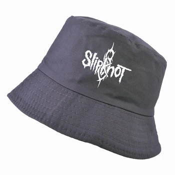 Vasaros MenWomen Slipknot žvejo kepurė Vasarą Vyrams, Moterims, Rock, Hip-Hop bžūp medvilnės trijulės kibirą panamos skrybėlė