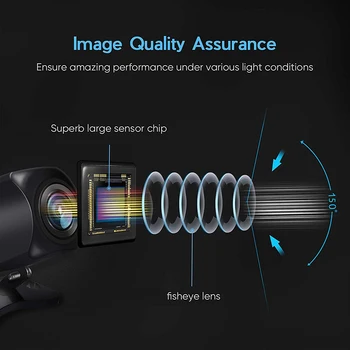 2021 Naujas Atvirkštinio vaizdo Kamera 1080P 200 Laipsnių Fisheye Objektyvas Žvaigždės Naktinio Matymo Transporto priemonių Galinio vaizdo Kamera Universalus Atsarginę Kamerą
