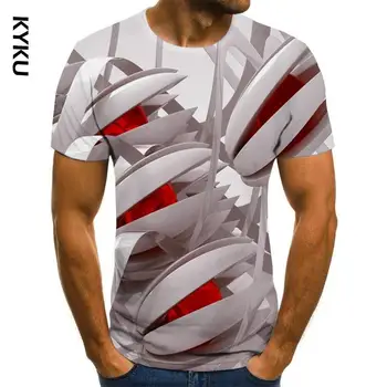 Mados vyriški trumpomis Rankovėmis 3d T-shirt Marškinėliai 3d T-shirt Vyrams Smagu marškinėliai vyriški Laisvalaikio Hip-hop Fitneso T-shirt