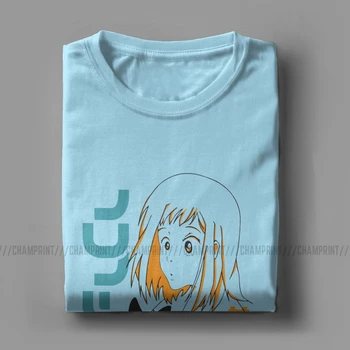 Naujovė FLCL Mamimi Ir Ta-kun T-Shirt Vyrams Medvilnės T Shirts Fooly Cooly Japonijos Anime Trumpas Rankovės Marškinėliai, Spauda Drabužiai