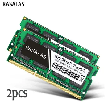 RASALAS 2VNT Atminties RAM DDR3 8G 4G Nešiojamas 10600MHz 12800Mhz SODIMM 204pin 1,5 V Sąsiuvinis Memoria RAM Oперативная Nамять