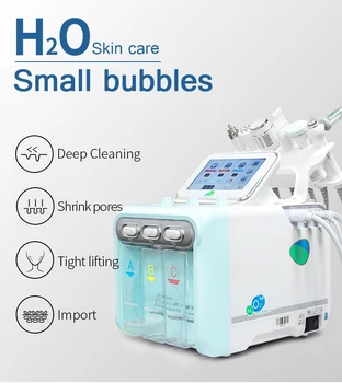 6in1 daugiafunkcinis giliai cleanH2O2 hidro mikrodermabrazija šveitimas deguonies jett veido priežiūros mašina