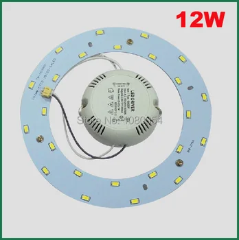 Led 6W 12W 15W 18W SMD 5730 Lubų Apskrito Magnetinis Šviesos Lempos AC220V 110V Apvalus Žiedas LED Panel lenta su Magnetu Vairuotojas