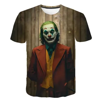 3D baby Joker vaikai Marškinėlius Siaubo Filmas HaHa Klounas berniukų/mergaičių Anime marškinėliai Berniukų Drabužius, Kietas Streetwear camisetas Tee Viršūnės