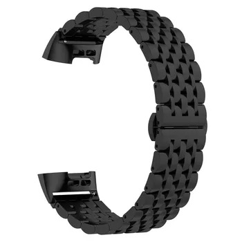 Metalo Juostų Fitbit Mokestis 3 / 4 & Mokestis 3 SE Premium Nerūdijančio Plieno Metalo Dirželis Apyrankės Moterims, Vyrams