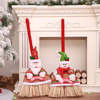 Kalėdų Šepetys Padengti Kalėdų Dekoro Santa Claus Sniego Modelio Namo Mall Hotel Šepetys Padengti Kalėdos Namų Valymo Priemonės Nauja