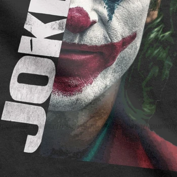 Joker Vyrų Marškinėliai Joaquin Phoenix Klounas Kino Komiksų Piktadarys Derliaus Tees Trumpas Rankovės Įgulos Kaklo Marškinėliai Medvilnė, Plius Dydis