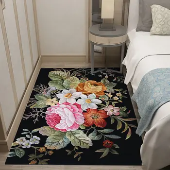 Kambarį kilimas namų miegamojo lova, antklodė, sofos kilimų mat kelias pagalves durų kilimėlis