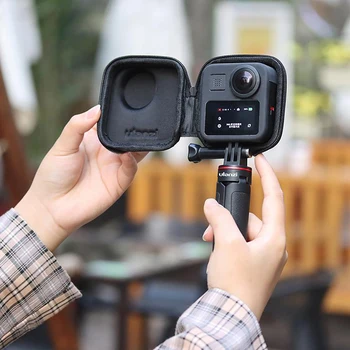 Nešiojamų Fotoaparato Laikymo Maišelis, dėklas Apsauginis Apvalkalas, Mini Dėžutė GM-1 GoPro Max 360 Veiksmų Fotoaparato Priedai Juoda