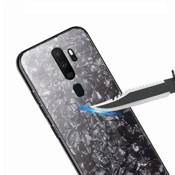 Marmuro grūdintas stiklas telefono dėklas ant Kolega A5 2020 A9 2020 A11X A11 X 5 9 11 11x a52020 a92020 minkštos tpu padengti 3D atgal coque