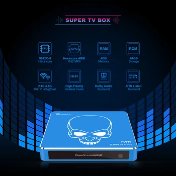 Beelink GT-King Pro Smart Tv Box Amlogic S922X-H Android 9.0 4GB 64GB 2.4 G 5.8 G Wifi 1000M BT4.1 4K Set Top Box Media Player