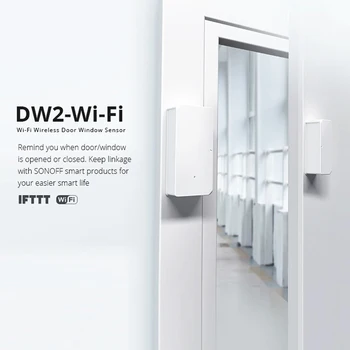 SONOFF DW2 Wifi Bevielis Durų, Langų Jutiklis Jungiklis Signalizacijos Detektoriai Protingo Namo Apsaugos Sistemos Automatizavimo