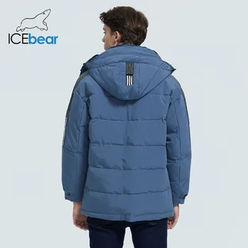 ICEbear 2020 m. žiemos vyrų striukė atsitiktinis vyriškų paltų mados lauko vyriški drabužiai, vėjo ir šiltas striukės MWD19959I