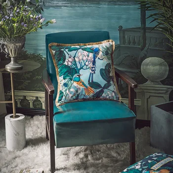 Namų dekoro Sofa Mesti Pagalvės Šviesos prabangus retro džiunglių pliušinis sofos pagalvėlė padengti lovos atlošo padengti užvalkalas