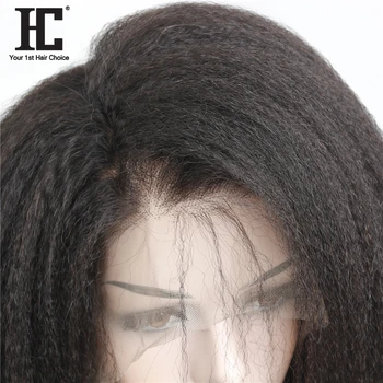 HC 360 Nėrinių Priekinės Perukas Keistą Tiesiai Prieš Nupeštos Su Kūdikio Plaukų Peru Remy Žmogaus Plaukų Perukai 180% Natūralus Valsčiaus Juodas Perukas