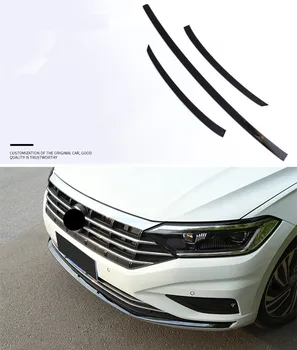 Nerūdijančio plieno 3pcs/daug bamperio apdailos Grotelės, juostelės Anti-scratch ir įbrėžimams 2019 Volkswagen VW JETTA 7 MK7