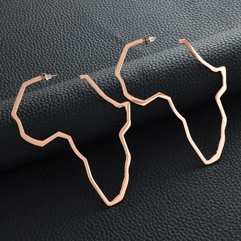 Anniyo Afrikos Žemėlapis, Dideli Auskarai, Išpūsti Didesnių Stud Auskarai Afrikos Papuošalai Tradicinių Etninių Hiperbolė Papuošalai #103721