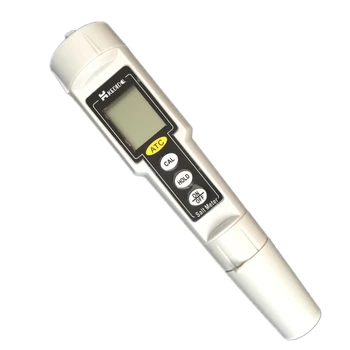 Skaitmeninis Druskingumas Druska Metrų Tikslumą 0-9999 mg/L Nešiojamų Pen Tipo ATC Baseinas Akvariumo Vandeniui Salinometer Termometras Testo