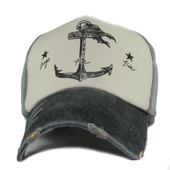 Ašara Kankina kepuraičių Inkaro Modelio Spausdinti Snapback Skrybėlės Medvilnės Derliaus Piratų Laivas Kepurės Vyrams, Moterims Saulės Bžūp YY112
