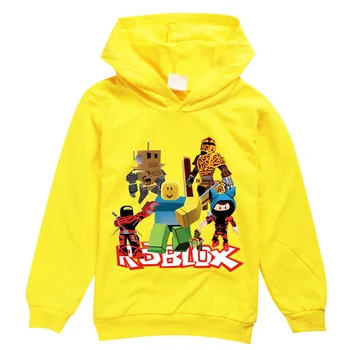 Vasarą cartoon hoodie baby girl palaidinukė Vaikų Drabužių Robloxing vaikas hoodies drabužiai berniukams medvilnės kostiumas kalėdų t-shirt
