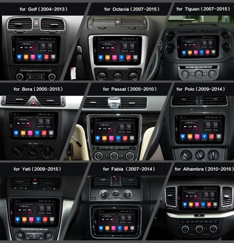 Ownice 2 Din K1 K2 Android 10.0 Octa Core Automobilių DVD Grotuvo Volkswagen POLO GOLF Skoda Seat 4G LTE Nerwork 32 GB ROM
