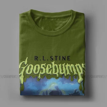Dvasios Paplūdimio Goosebumps T-Marškinėliai Vyrams Haunted Helovinas Monstras Knygos Kino Komiksų Nuostabus Medvilnės Trišakiai Trumpi Rankovėmis Marškinėliai