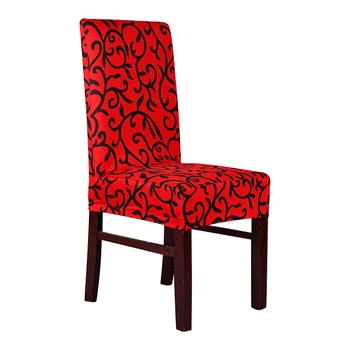 1 Gabalas Tikrai Tinka Minkštas Ruožas Spandex Modelio Kėdžių Dangose, Virtuvės Kėdės Trumpas Valgomojo Kėdė Padengti Violetinė Pilka 49