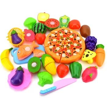 Apsimesti Žaisti Žaislai, Plastikinių Maisto Produktų Pjaustymas, Vaisių, Daržovių Apsimesti Žaisti Vaikai, Virtuvė Žaislai Montessori Mokymo Švietimo Žaislai