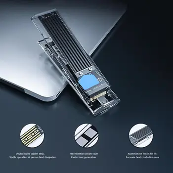 ORICO TCM2F-C3 NGFF su USB3.1 TIPAS-C 2 M. SSD Standžiojo Disko Dėžutė 5Gbps Didelės Spartos 2TB Nešiojamų Talpyklos Atveju USB3.1 HDD Atveju