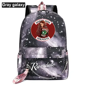 Naujas TV Serialas Riverdale Spaudinių Berniukams, Mergaitėms, Vaikams, Mokyklos maišą Moterų USB Grandinės Kuprinė Drobė Vyrų Bagpack Packsack Bookbag