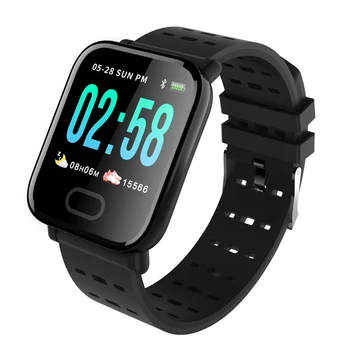 A6 Smart laikrodis su Širdies ritmo Monitorius Fitneso Kraujo Spaudimas Tracker Smartwatch Įrodymas, vandeniui Apyrankę silikagelis