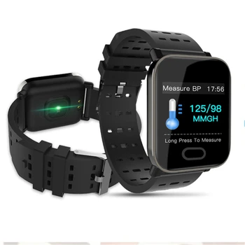 A6 Smart laikrodis su Širdies ritmo Monitorius Fitneso Kraujo Spaudimas Tracker Smartwatch Įrodymas, vandeniui Apyrankę silikagelis