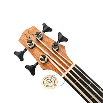 30 Colių Elektros Ukulėle Bass EQ Sapele Retro Uždarytas Mygtuką Keturios Stygos Elektrinė Gitara Instrumentas