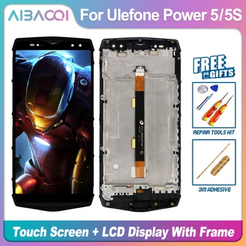 Naujas Originalus Touch Screen+2160X1080 LCD Ekranas+karkaso konstrukcijos Pakeitimo Ulefone Galios 5/Galia 5s 6.0