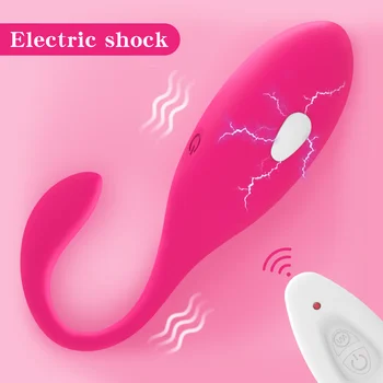 Elektros Šoko Vibruojantis Kiaušinis Vibratoriai Moterims Belaidžio G Spot Klitorio Stimuliatorius Sekso Žaislas Massager Makšties Mankšta Kegel Kamuolys