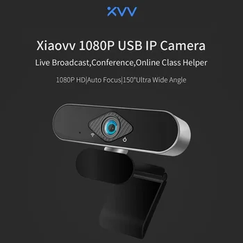 NAUJAS Youpin Xiaovv 1080P Webcam USB Web Kamera HD 200W Pikselių, automatinio Fokusavimo 150° Plataus Kampo Kamera, Built-In Mikrofono PC Nešiojamas kompiuteris
