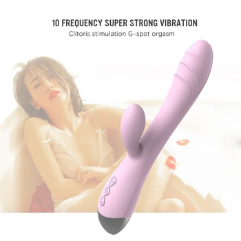 Moterų 10 Greičio Dildo Vibratorius, atsparus Vandeniui Klitorio Massager Silikono Moterų masturbator Sekso Žaislai Moterims, Sekso parduotuvė