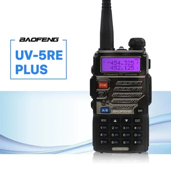 BaoFeng UV-5RE Plius Walkie Talkie CB VHF UHF Nešiojama Kumpis Mėgėjų Du Būdu Radijo 5W Dual Band Medžioklės Trucker