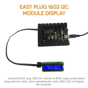 Naujas!Keyestudio LENGVA prijungti IIC I2C 1602 LCD Ekranas Modulis Arduino GARO