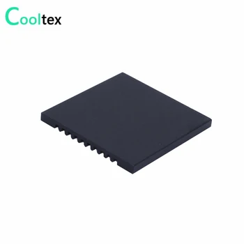 (10vnt/lot) 37x37x3mm juodo Aliuminio heatsink radiatoriaus šilumos kriaukle chip LED kompiuterio 