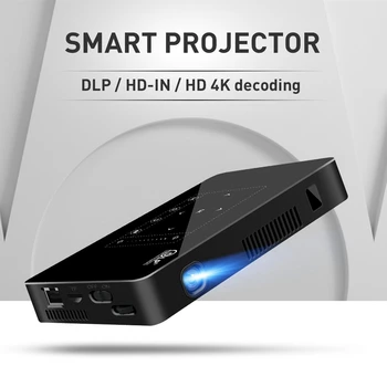 4K 3D 1080P Mini Projektorius, Telefono Belaidžio ryšio 