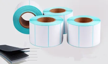 6 rollsPOS terminio popieriaus etiketė 30x40mm 700stick nuolat etikečių rulono naudoti Terminis spausdintuvas mašina iš Viso 4200 lipdukai
