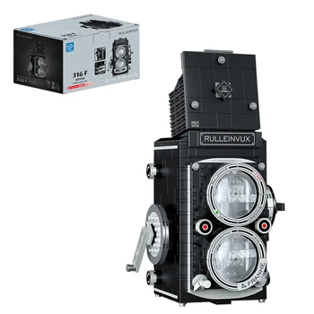 622Pcs Retro SLR Fotoaparato Modelis Skaitmeninis Fotoaparatas Statybos Blokus 