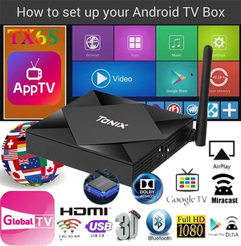 2020 naujausias 6K Android 10.0 Smart TV BOX 4GB/64GB Dual WiFi BT4.1 Eterneto H. 265 4K Media player Allwinner H616 Quad Core TVBox