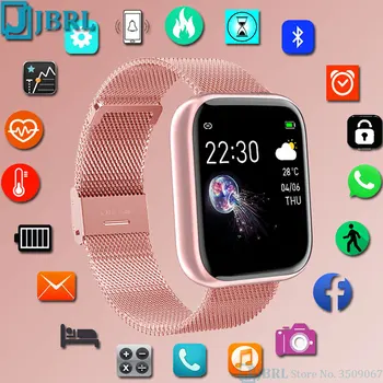 Mados Nerūdijančio Plieno Smart Watch Moteris, Vyras, Sporto Žiūrėti Elektroninis Laikrodis Fitness Tracker Aikštėje Moterų Smartwatch Laikrodį