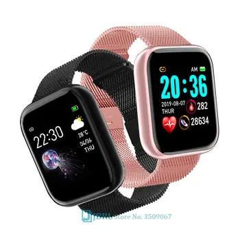 Mados Nerūdijančio Plieno Smart Watch Moteris, Vyras, Sporto Žiūrėti Elektroninis Laikrodis Fitness Tracker Aikštėje Moterų Smartwatch Laikrodį