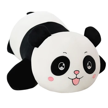 Naujas 1PC 35/55/80CM Panda Pliušiniai Žaislai Mielas Kūdikis Didelis Giant Panda Pliušinis iškamša Lėlės, Gyvūnai Žaislas Pagalvę Merginos Kalėdų Dovanos