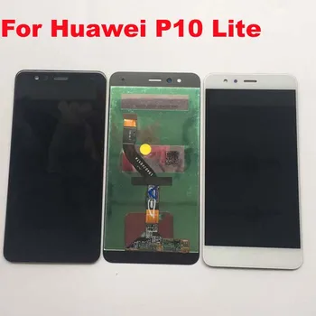 Originalą Huawei P10 Lite BUVO-LX2J BUVO-LX2 BUVO-LX1A BUVO-L03T BUVO-LX3 LCD Ekranas Jutiklinis Ekranas skaitmeninis keitiklis komplektuojami su rėmo