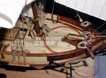 Masto 1/55 Prancūzija Klasikinis laivo modelį Le Hussard 1848 karo laivas medinis modelis rinkinys