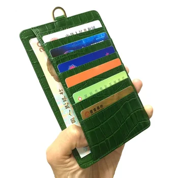 Natūralios Odos Kortelės Turėtojas Dėklas Case For iPhone 12 Mini Pro Max 11 12Pro XS XR Telefono Prabangus Krokodilo odos Dirželis Plonas Krepšys Dangtis